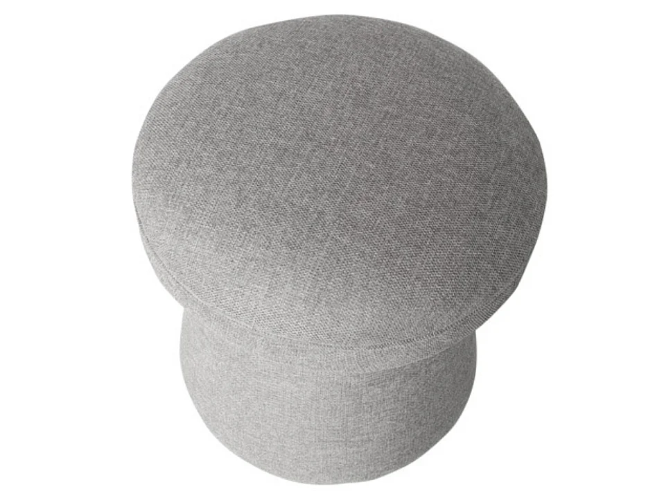 Pouf forme champignon en tissu Bilo-Couleur Gris clair