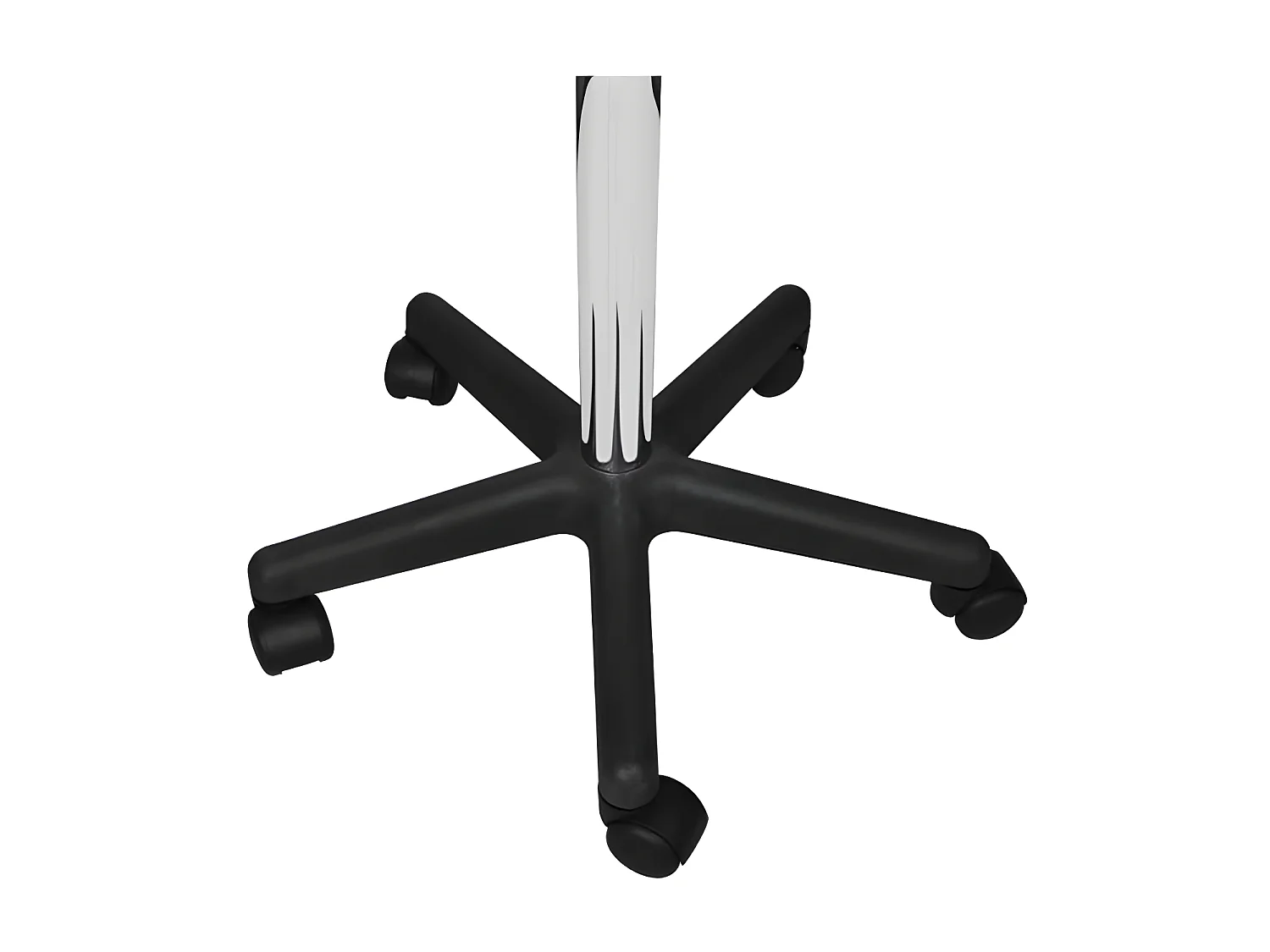 Tabouret bas à roulettes réglable simili cuir marron Tawen - Lot de 2