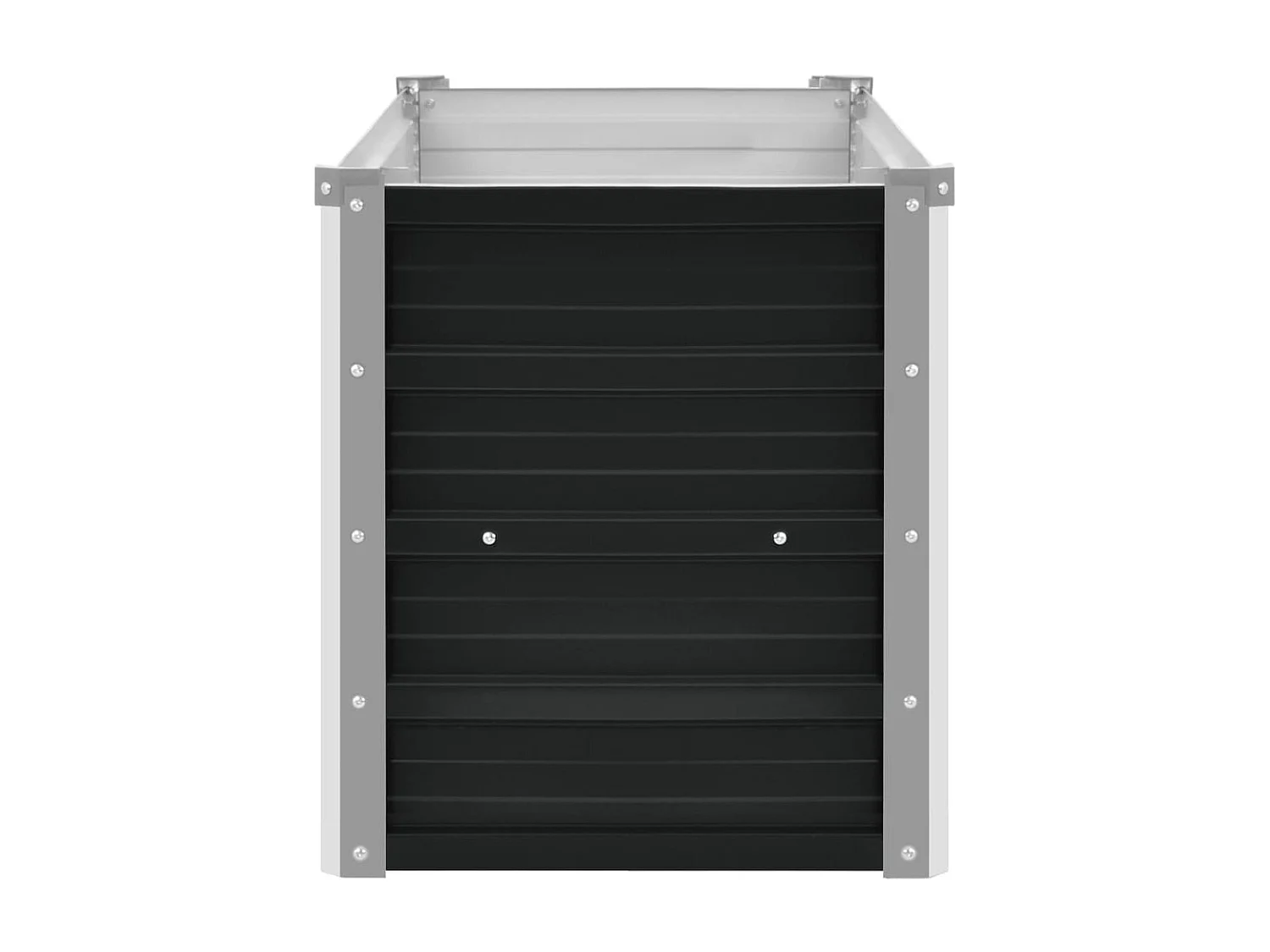 Jardinière Anthracite 160x40x45 Acier galvanisé