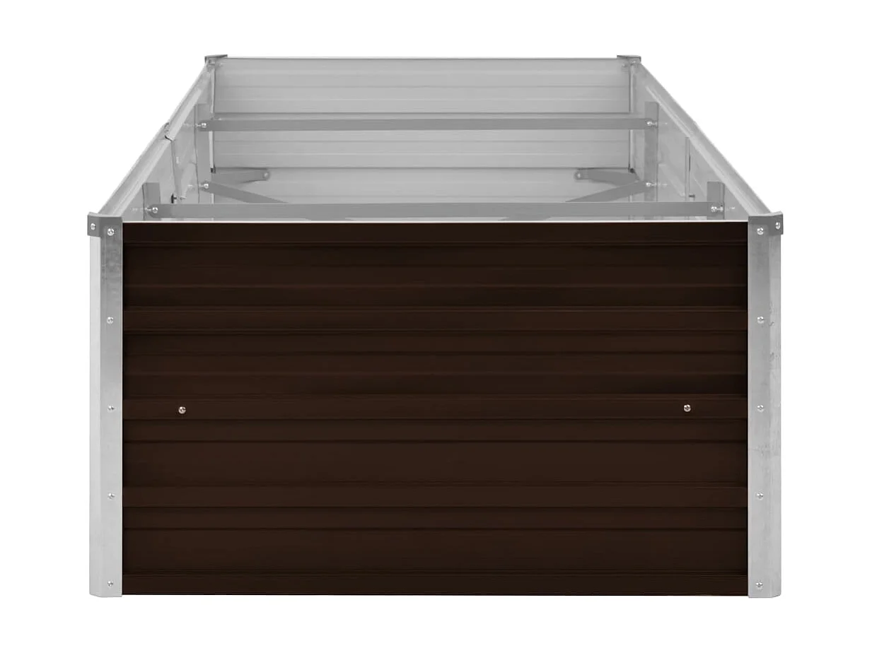 Jardinière Marron 240x80x45 Acier galvanisé