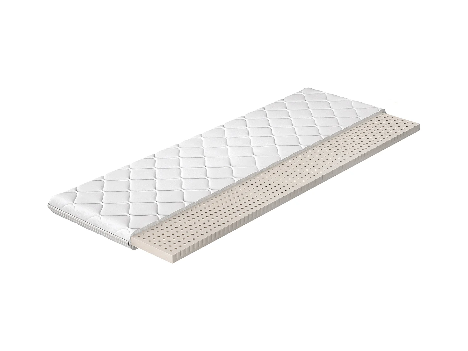 Luxia natuurlatex topmatras - 4 cm - 7 maten-Slapen 160x200cm