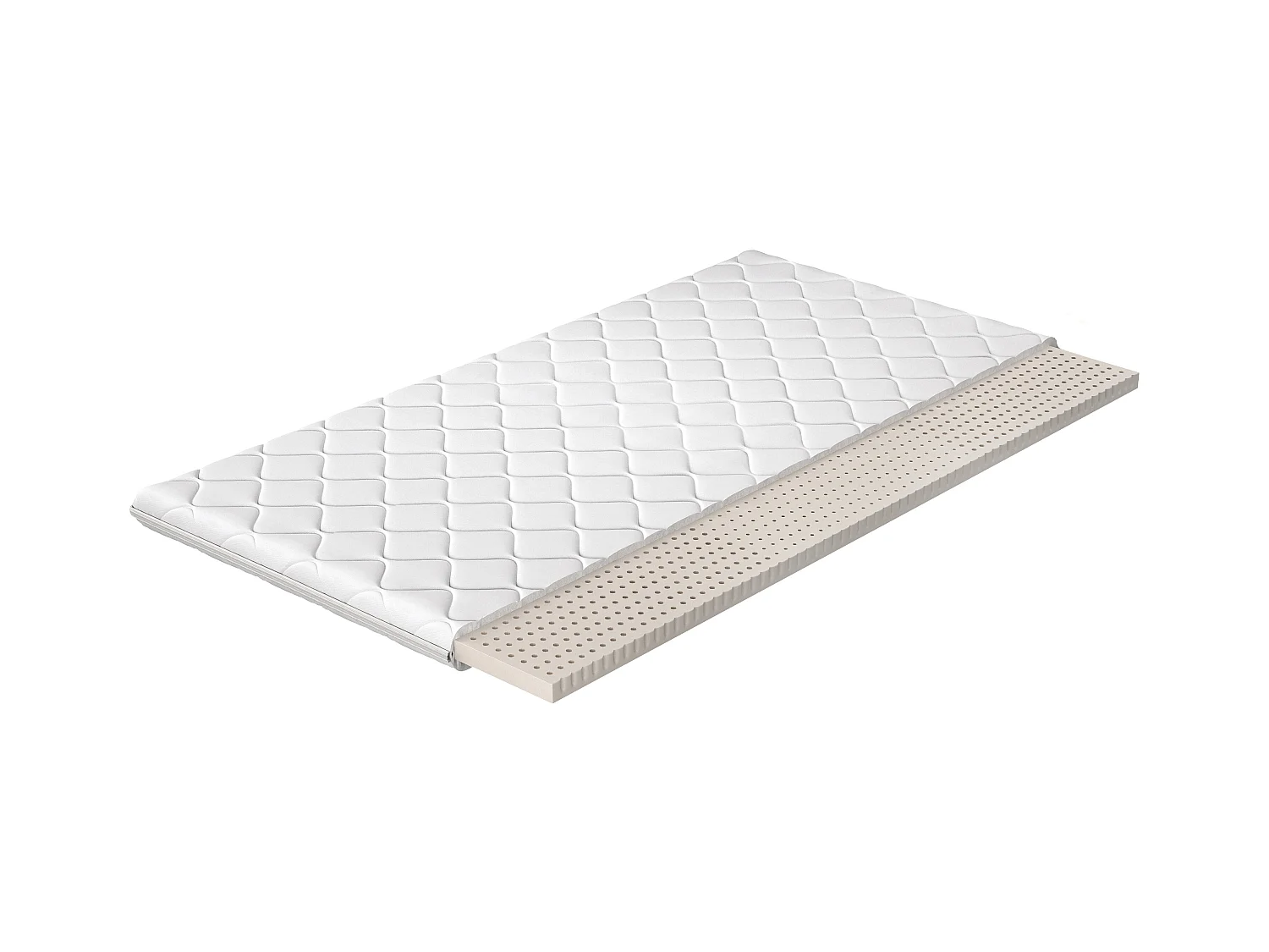 Luxia natuurlatex topmatras - 4 cm - 7 maten-Slapen 160x200cm