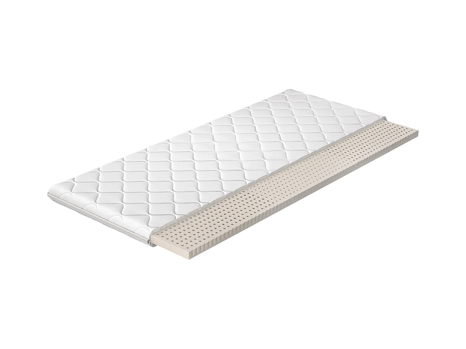 Surmatelas en latex naturel Luxia - 4cm - 7 tailles-140x200