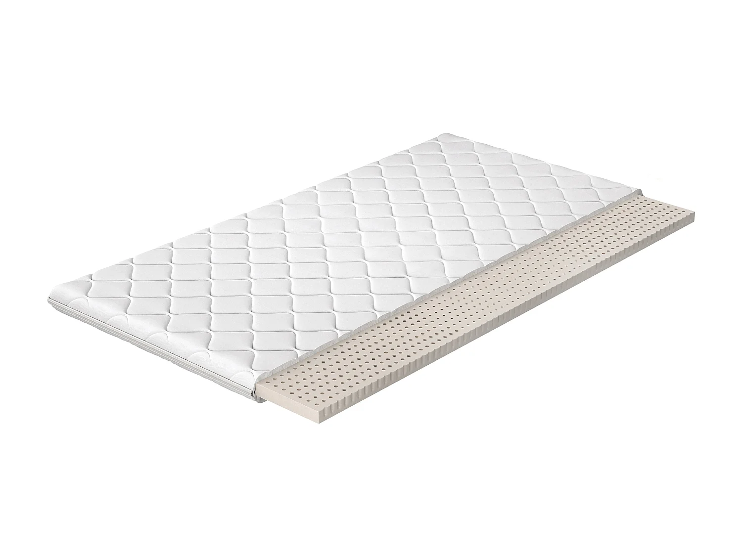Surmatelas en latex naturel Luxia - 4cm - 7 tailles-90x200