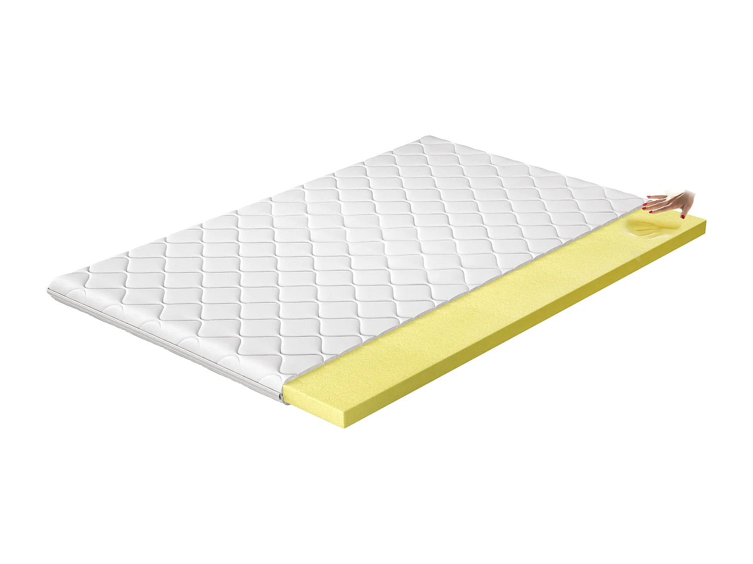 Surmatelas en mousse mémoire de forme Viska - 4cm - 7 tailles-140x200