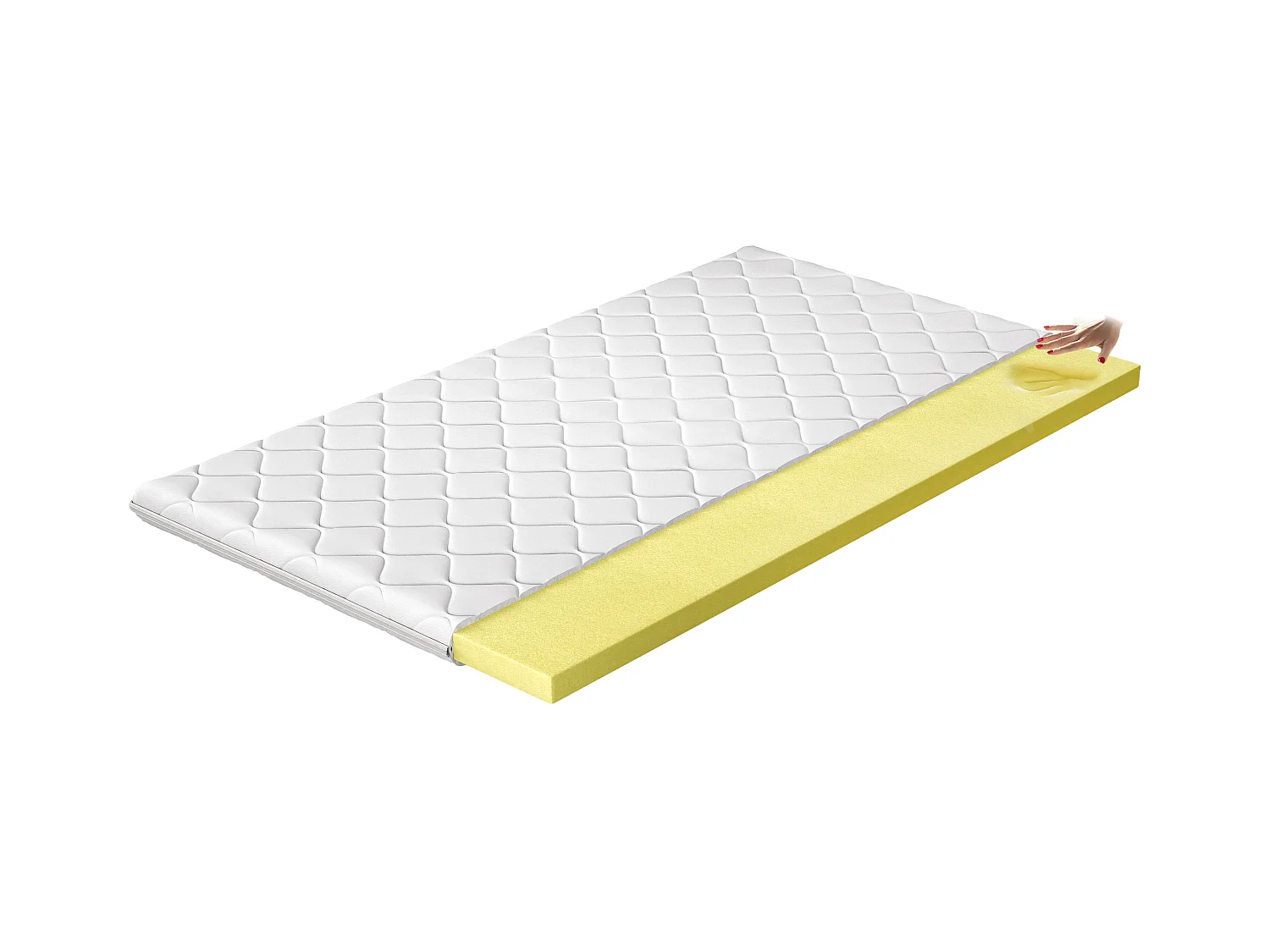 Surmatelas en mousse mémoire de forme Viska - 4cm - 7 tailles-160x200