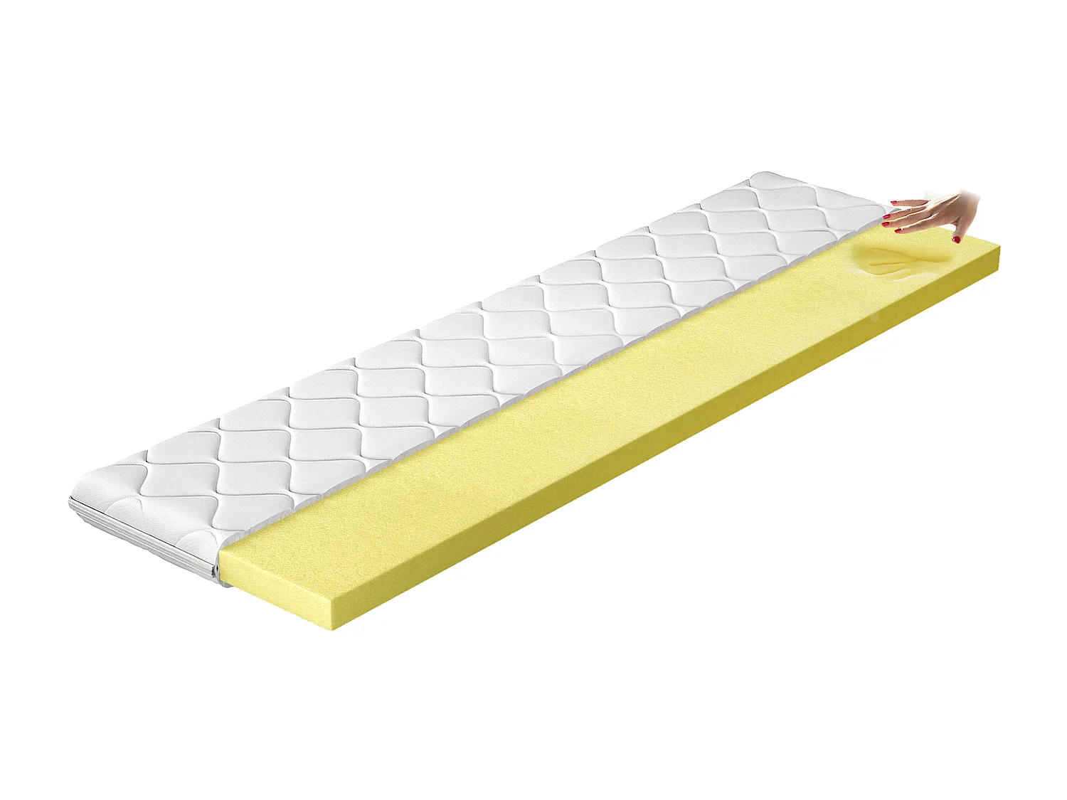 Surmatelas en mousse mémoire de forme Viska - 4cm - 7 tailles-160x200