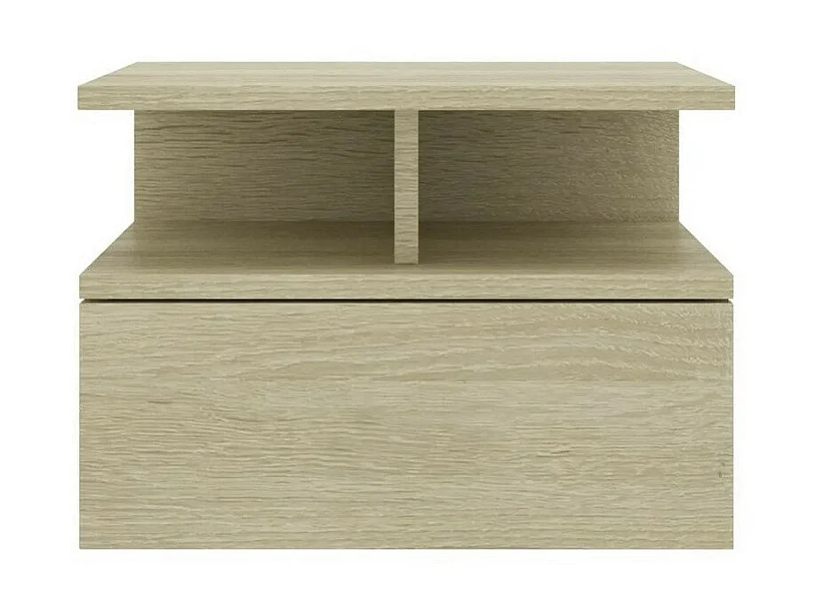 Table de chevet suspendue bois chêne clair Nants