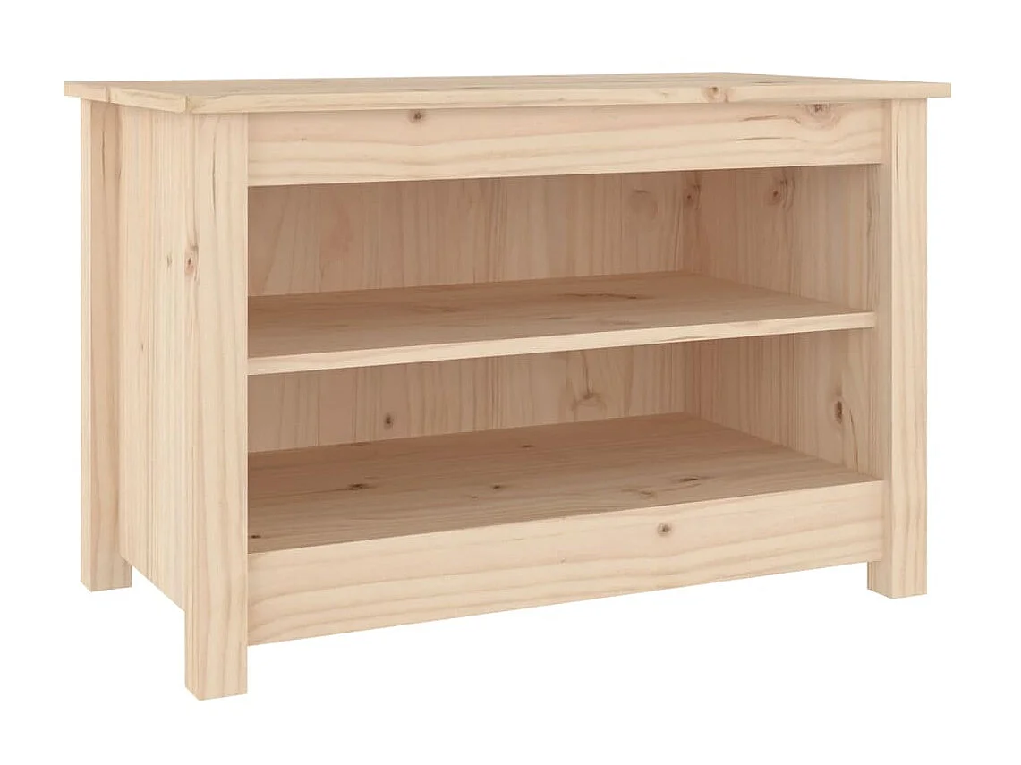 Banc à chaussures 70x38x45,5 Bois de pin massif