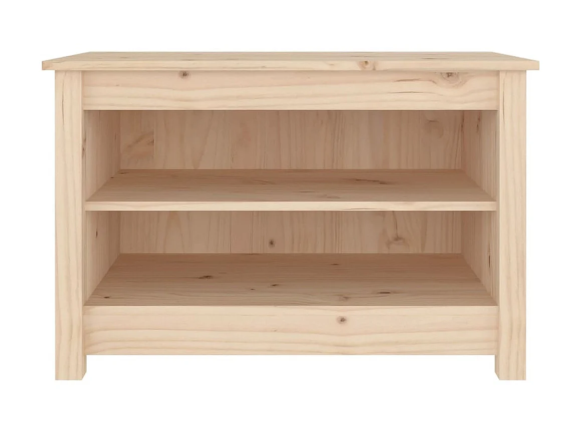 Banc à chaussures 70x38x45,5 Bois de pin massif