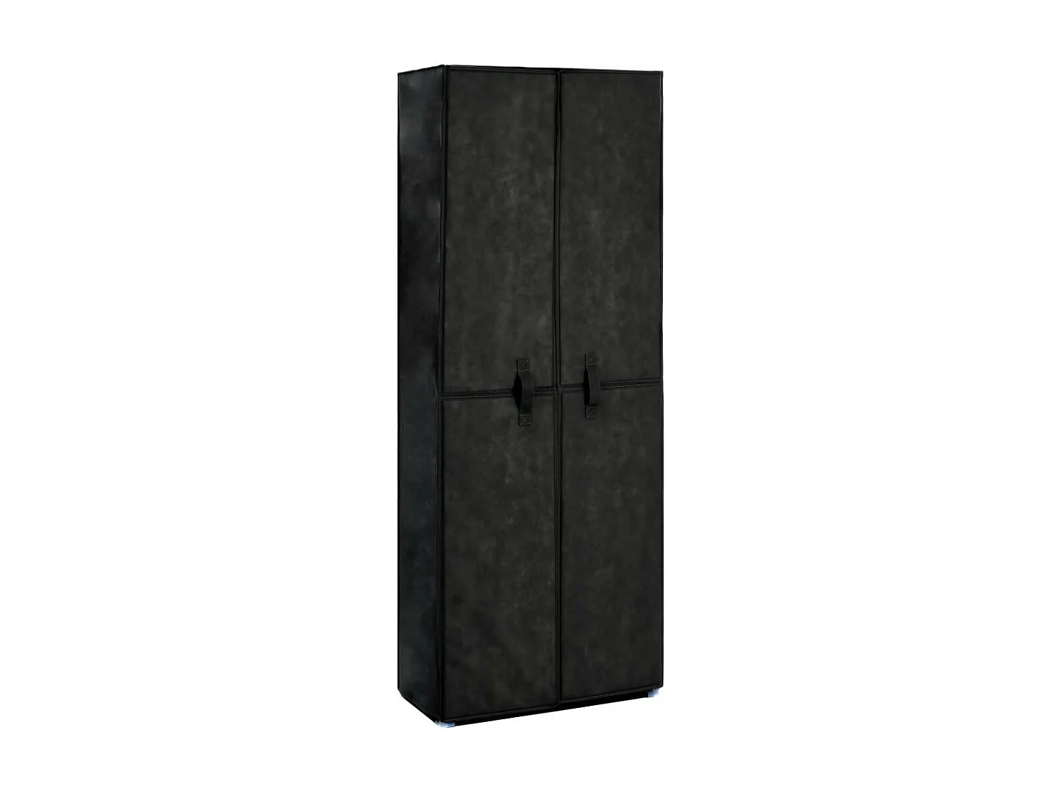 Armoire à chaussures Noir 60x30x166 Tissu