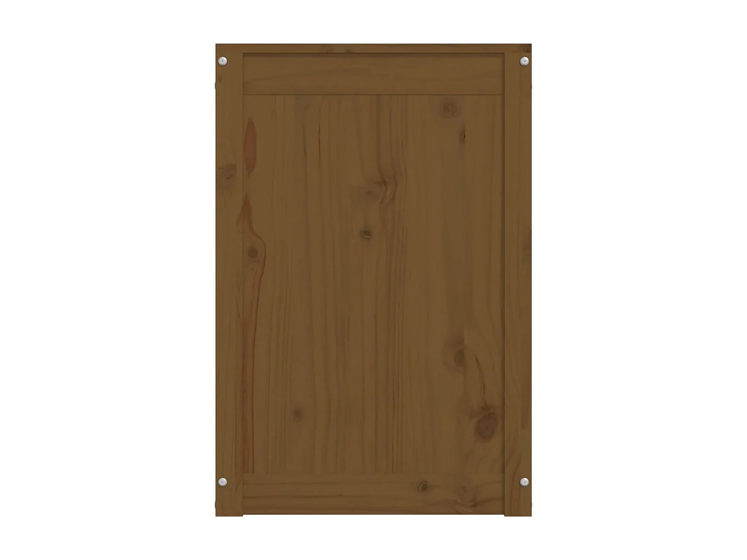 Boîte à linge Marron miel 44x44x66 Bois massif de pin