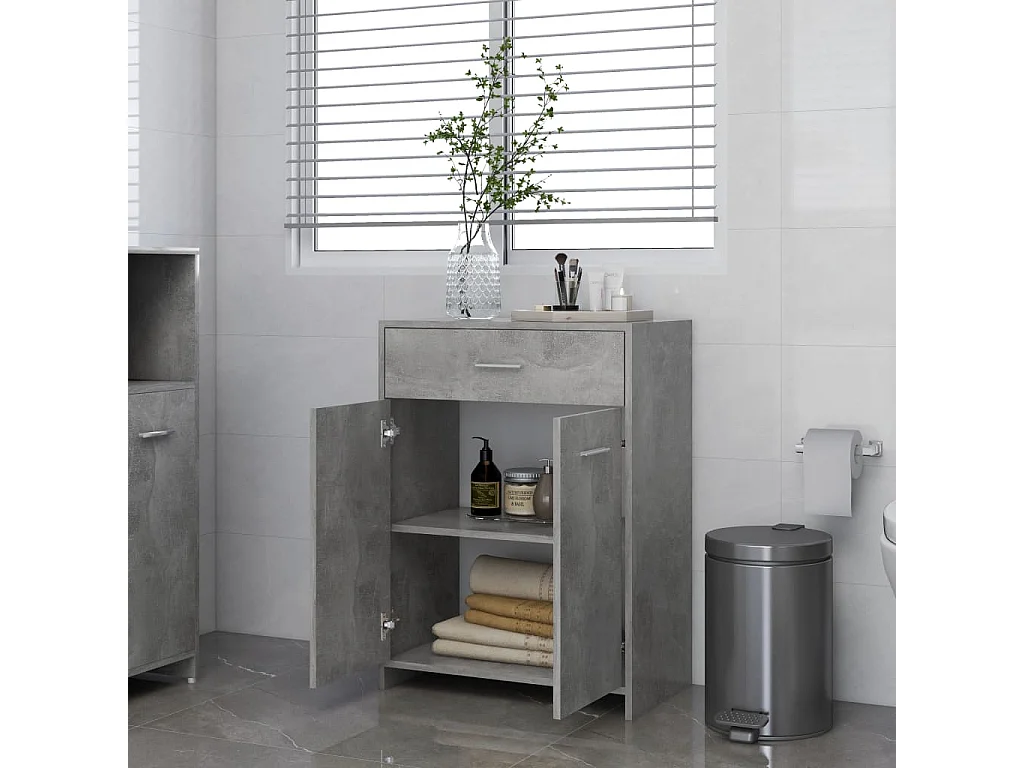Meuble de rangement Gris béton 60x33x80