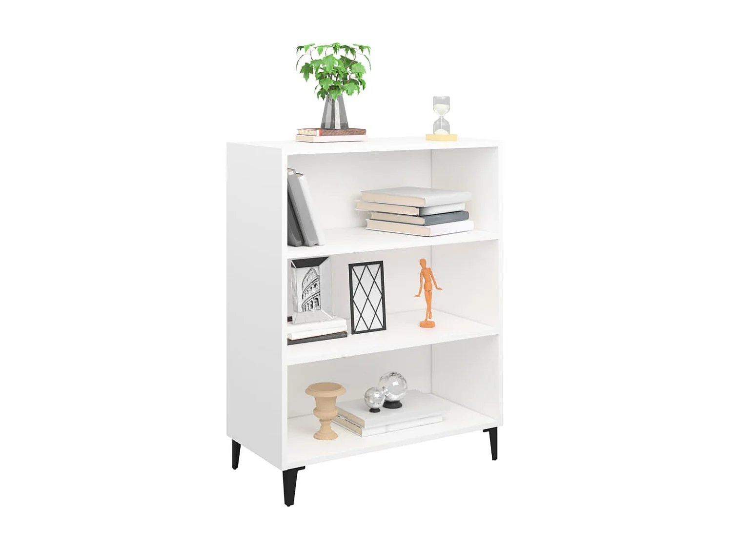 Rangement Blanc 69,5x32,5x90 Bois d'ingénierie