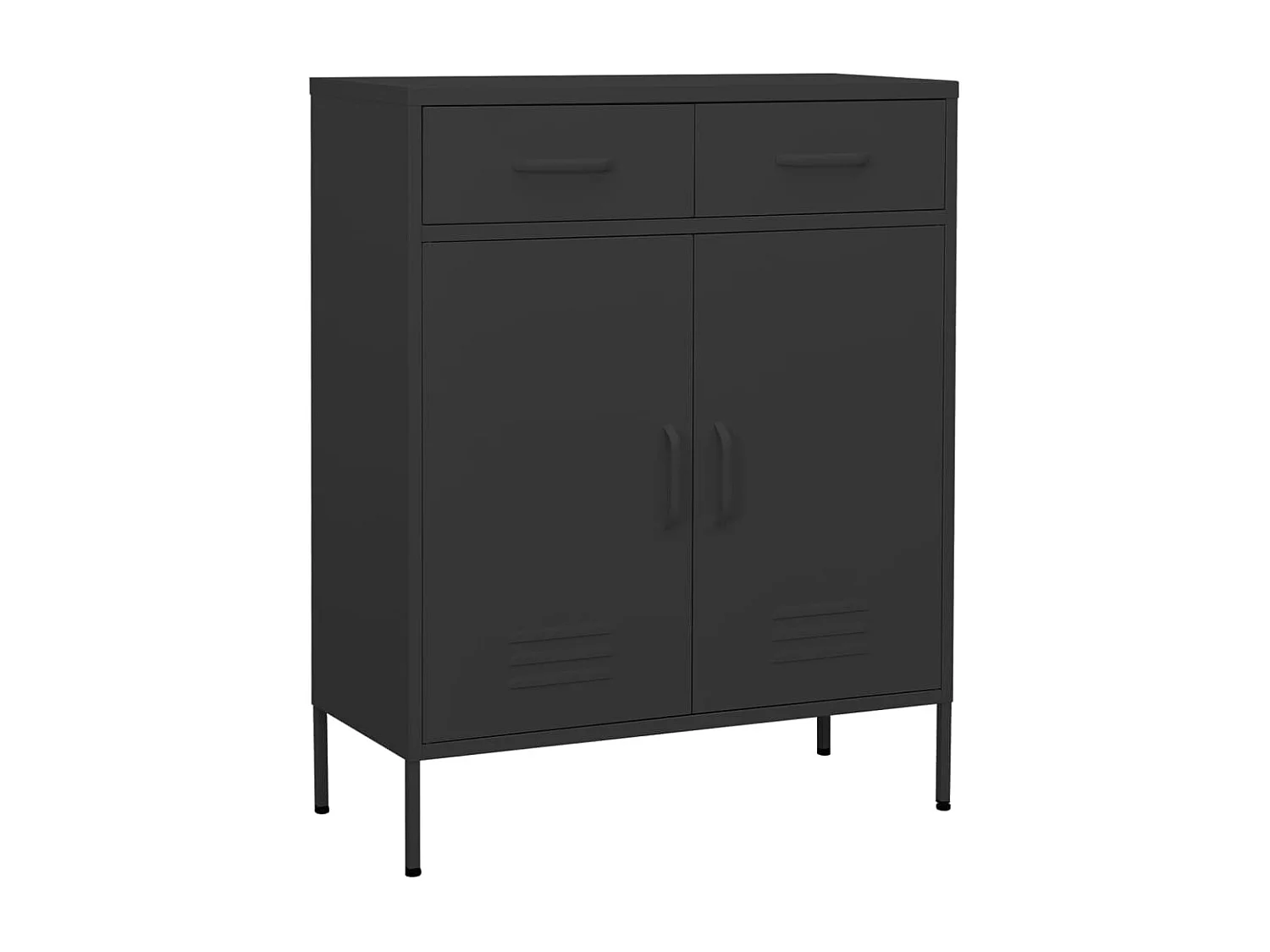 Armoire de rangement Anthracite 80x35x101,5 Acier 2