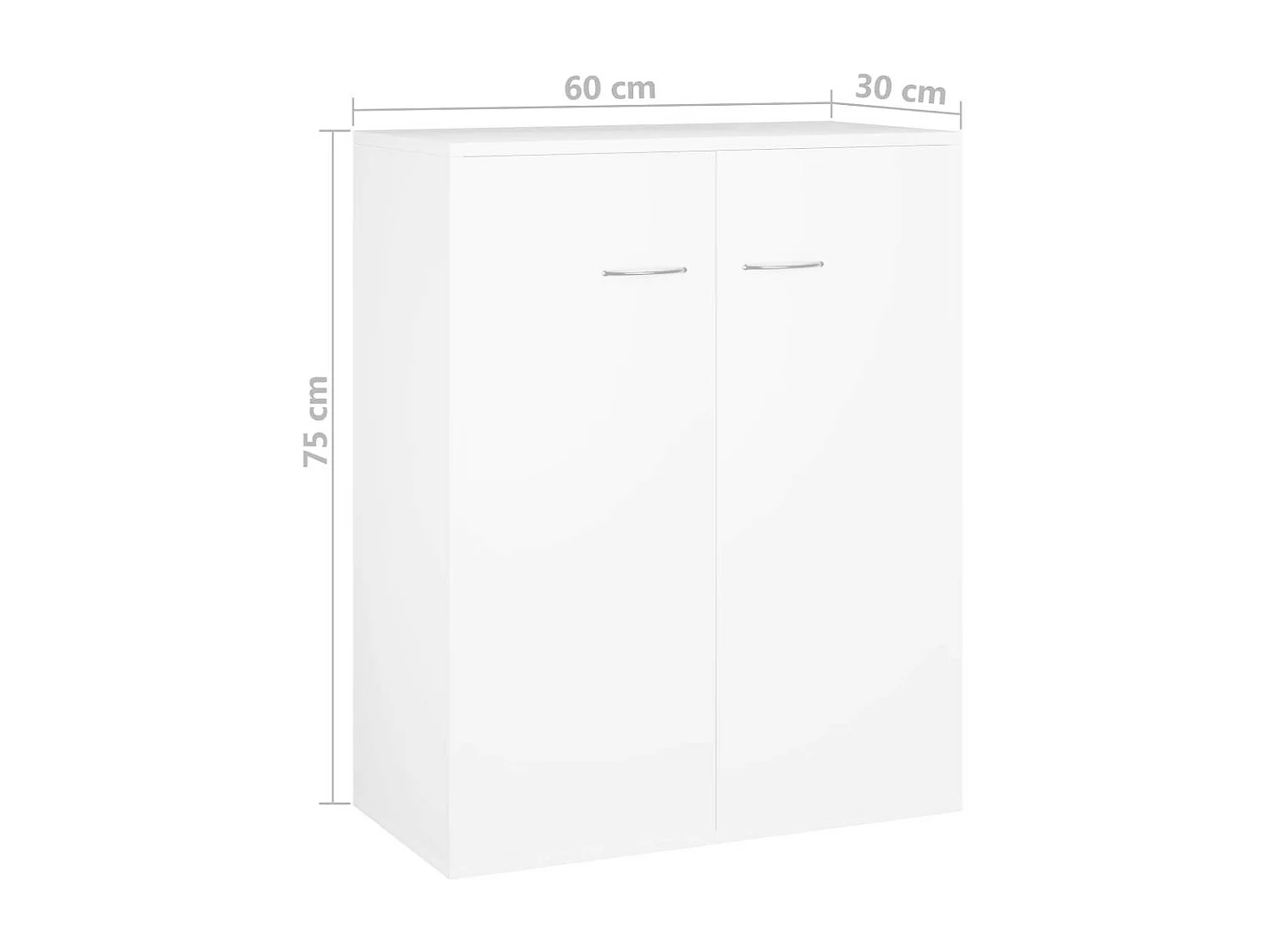 Commode Blanche 60 x 30x75 2