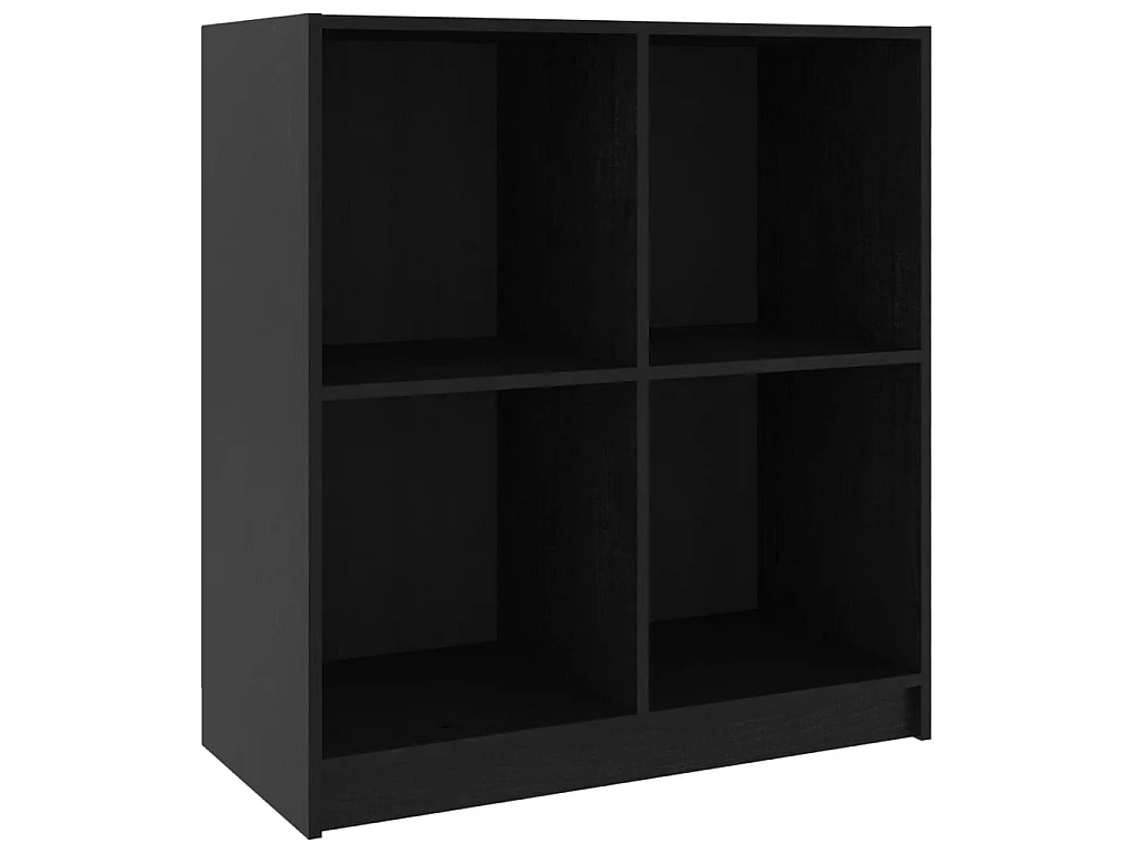 Buffet Noir 70x33x76 Bois de pin massif