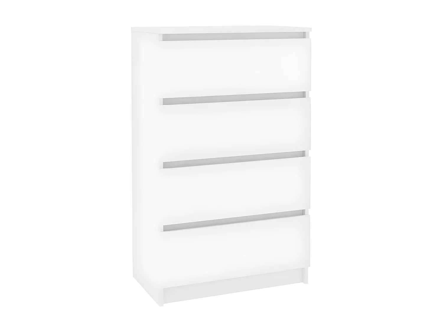 Commode 4 tiroirs bois blanc Agency