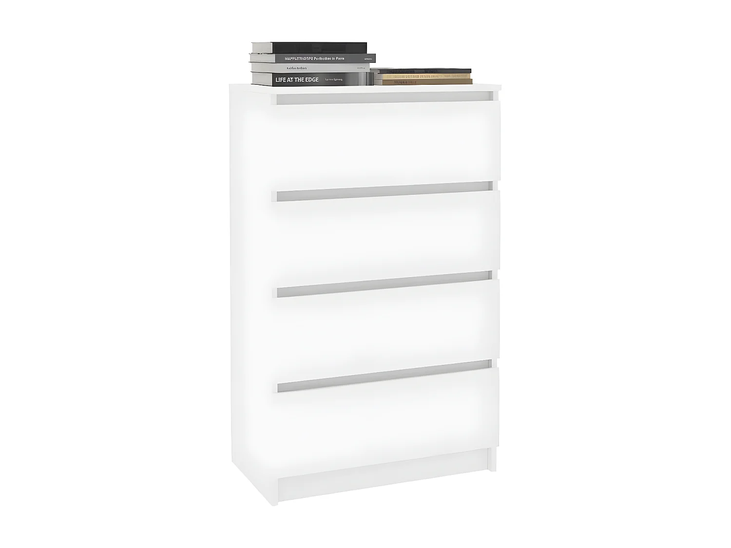 Commode 4 tiroirs bois blanc Agency