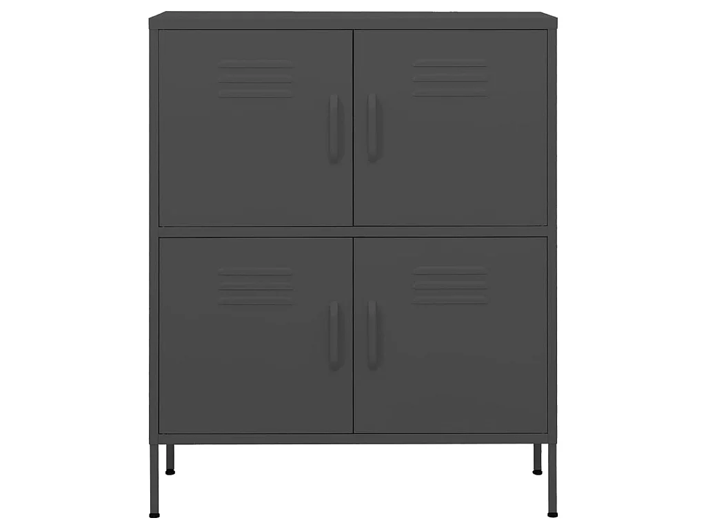 Armoire de rangement Anthracite 80x35x101,5 Acier