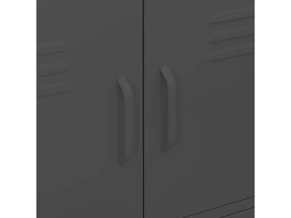 Armoire de rangement Anthracite 80x35x101,5 Acier