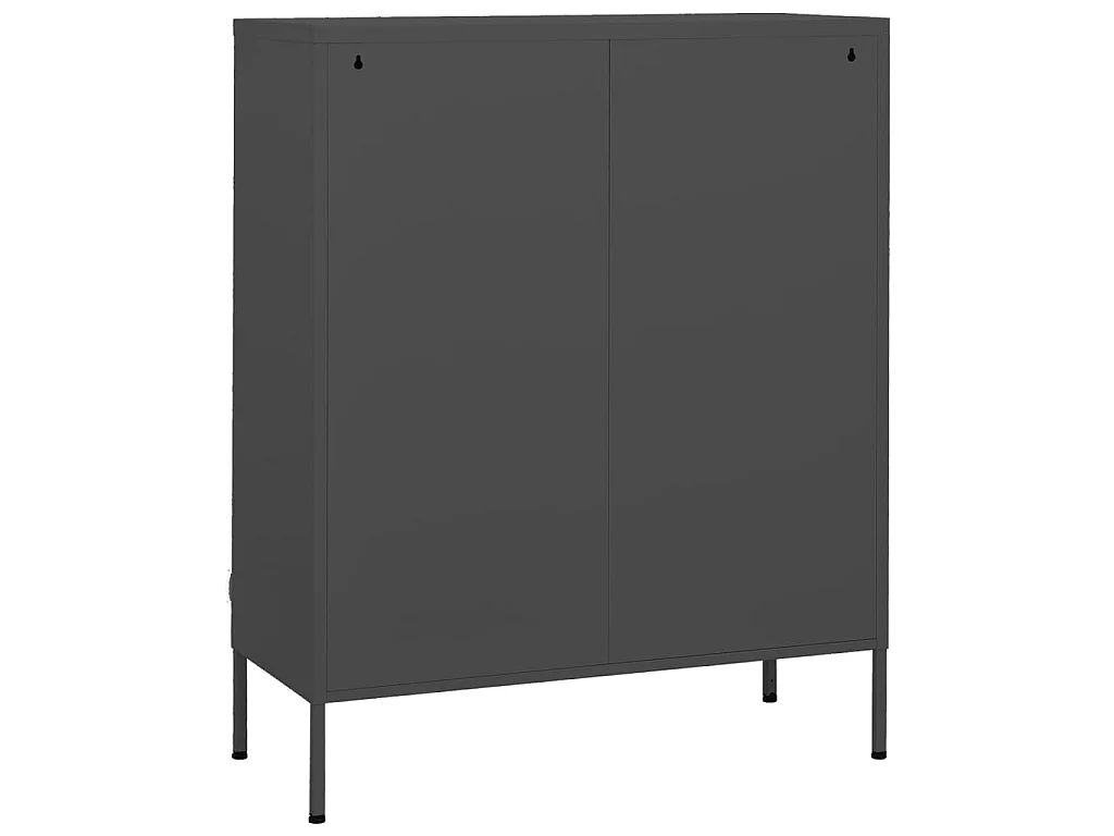 Armoire de rangement Anthracite 80x35x101,5 Acier