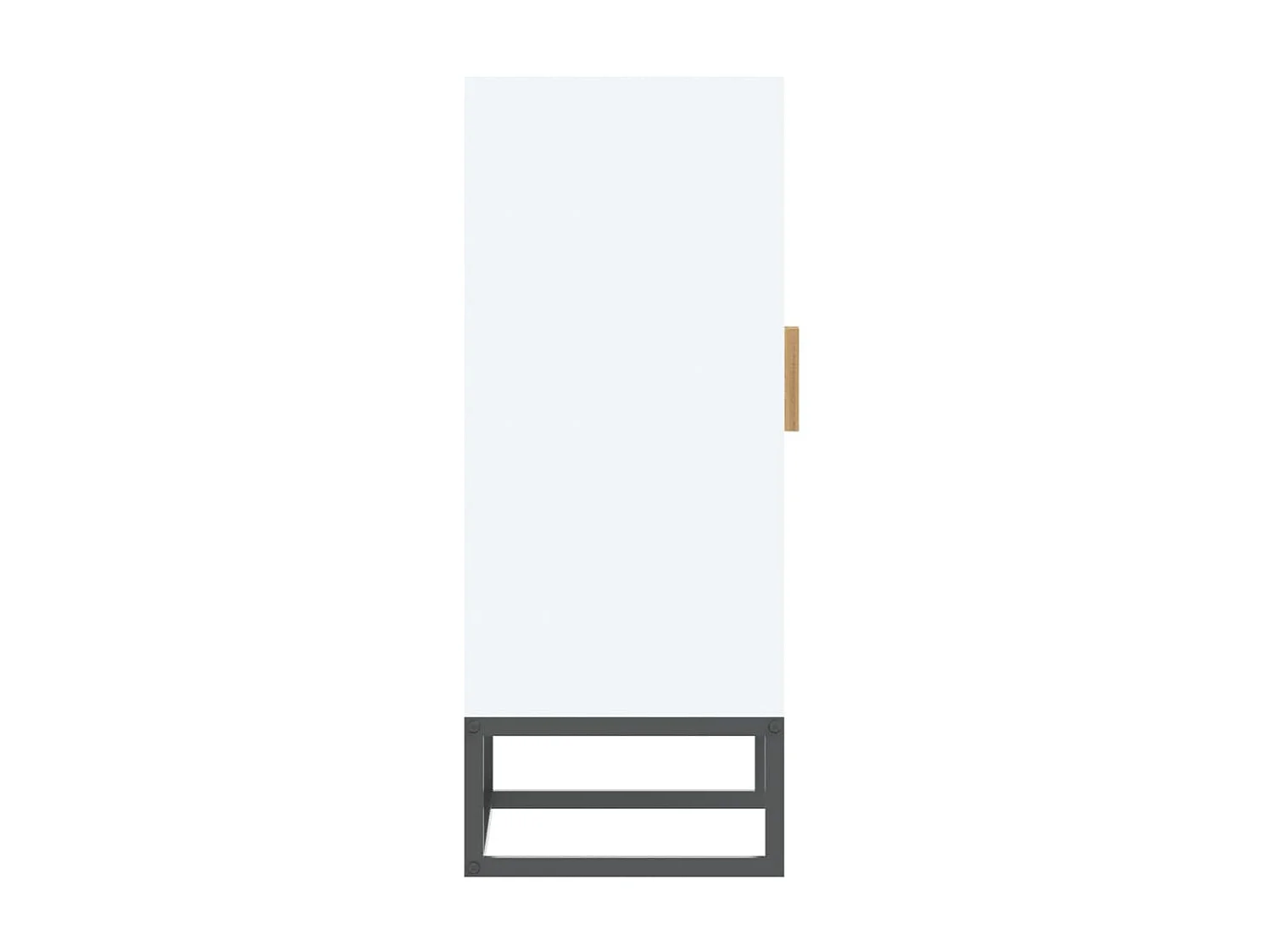 Commode naturel et blanc 60x30x75 bois d'ingénierie