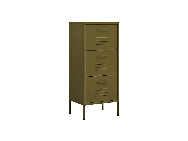 Armoire de rangement Vert olive 42,5x35x101,5 Acier