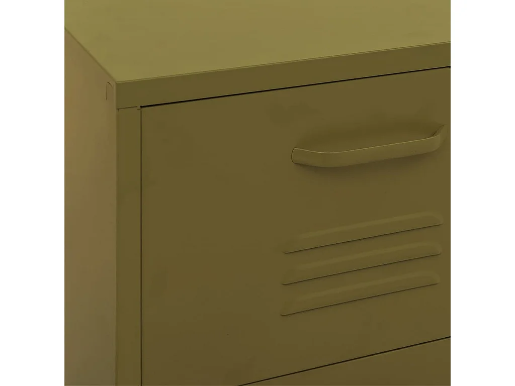 Armoire de rangement Vert olive 42,5x35x101,5 Acier