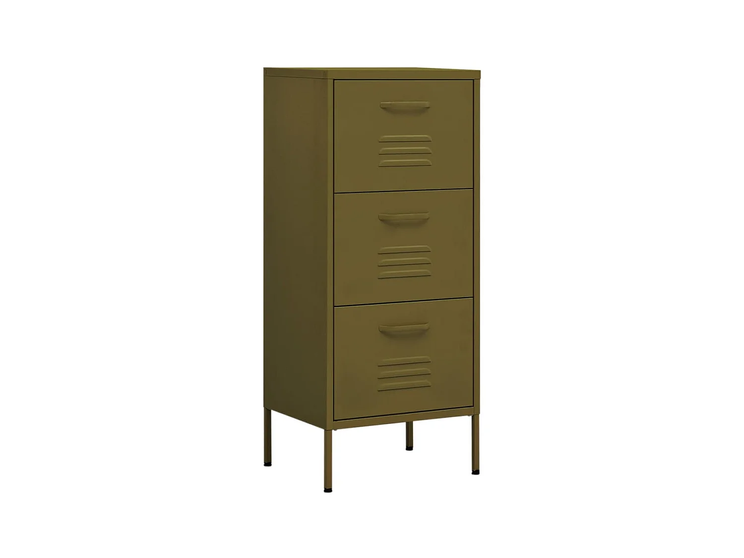 Armoire de rangement Vert olive 42,5x35x101,5 Acier