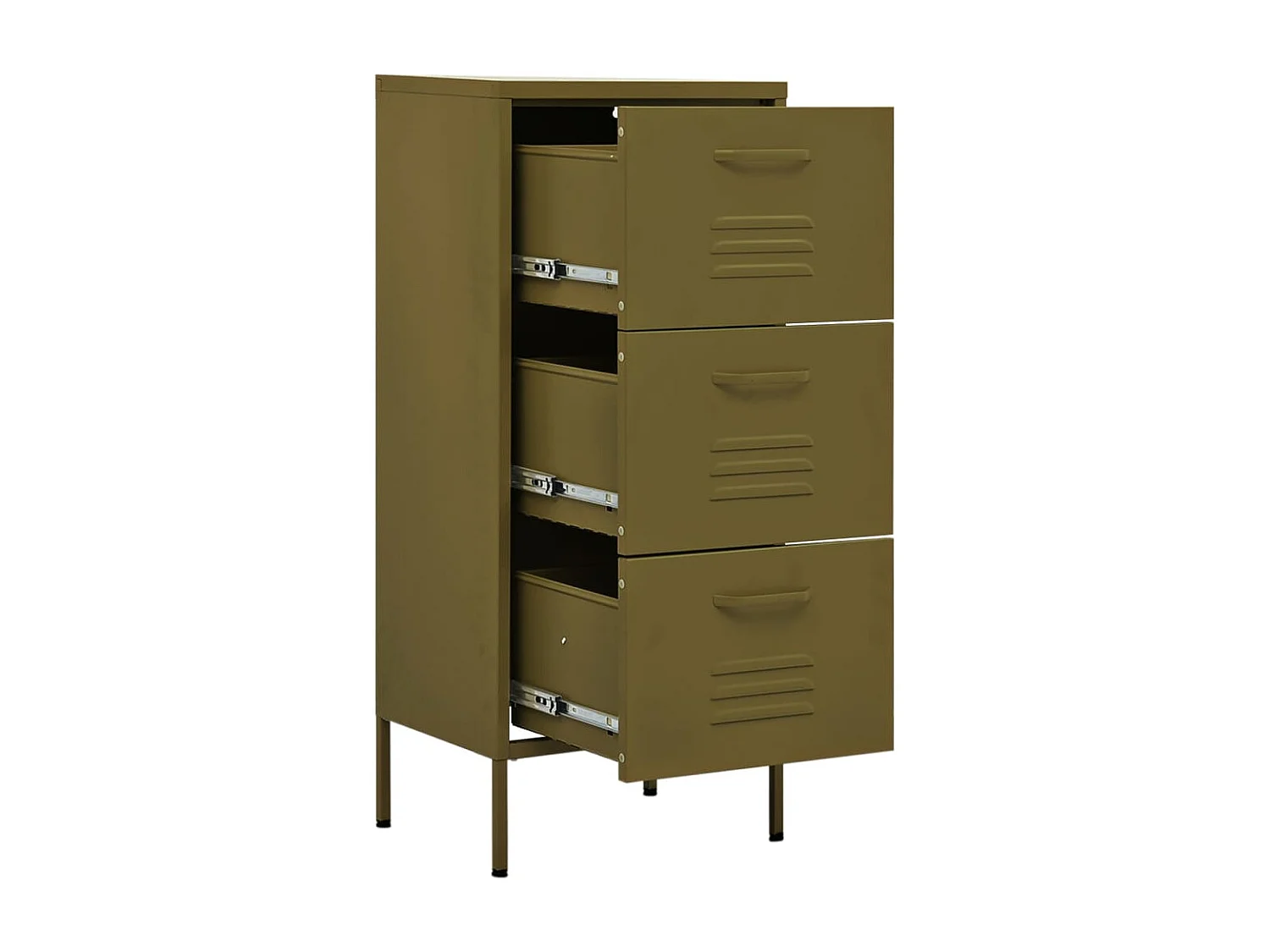 Armoire de rangement Vert olive 42,5x35x101,5 Acier