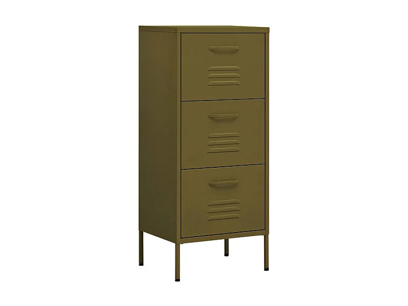 Armoire de rangement Vert olive 42,5x35x101,5 Acier