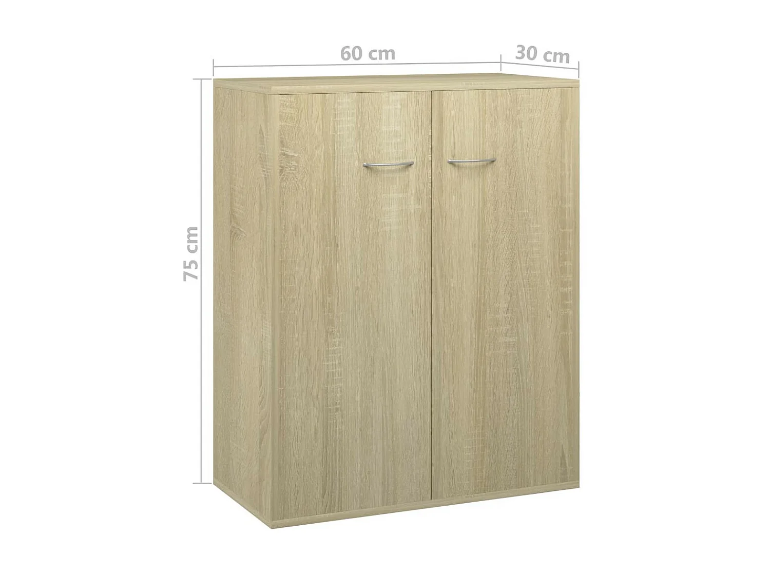 Commode Chêne sonoma 60x30x75 Vizale