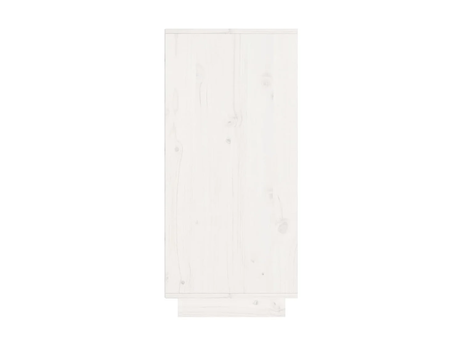 Buffet Blanc 60x34x75 Bois massif de pin 2