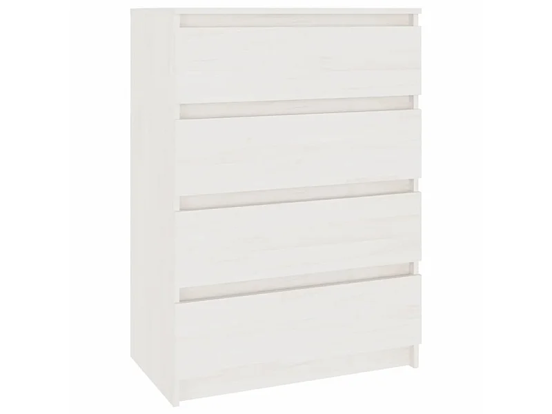 Armoire d'appoint Blanc 60x36x84 Bois de pin massif