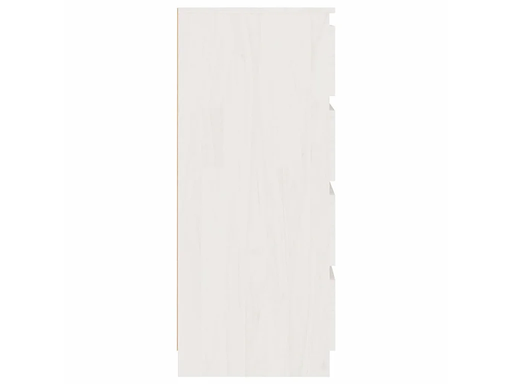 Armoire d'appoint Blanc 60x36x84 Bois de pin massif