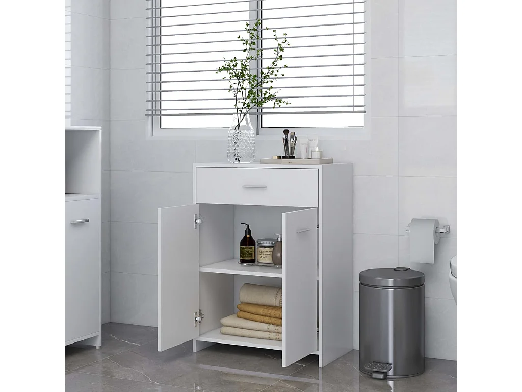 Meuble de rangement Blanc 60x33x80