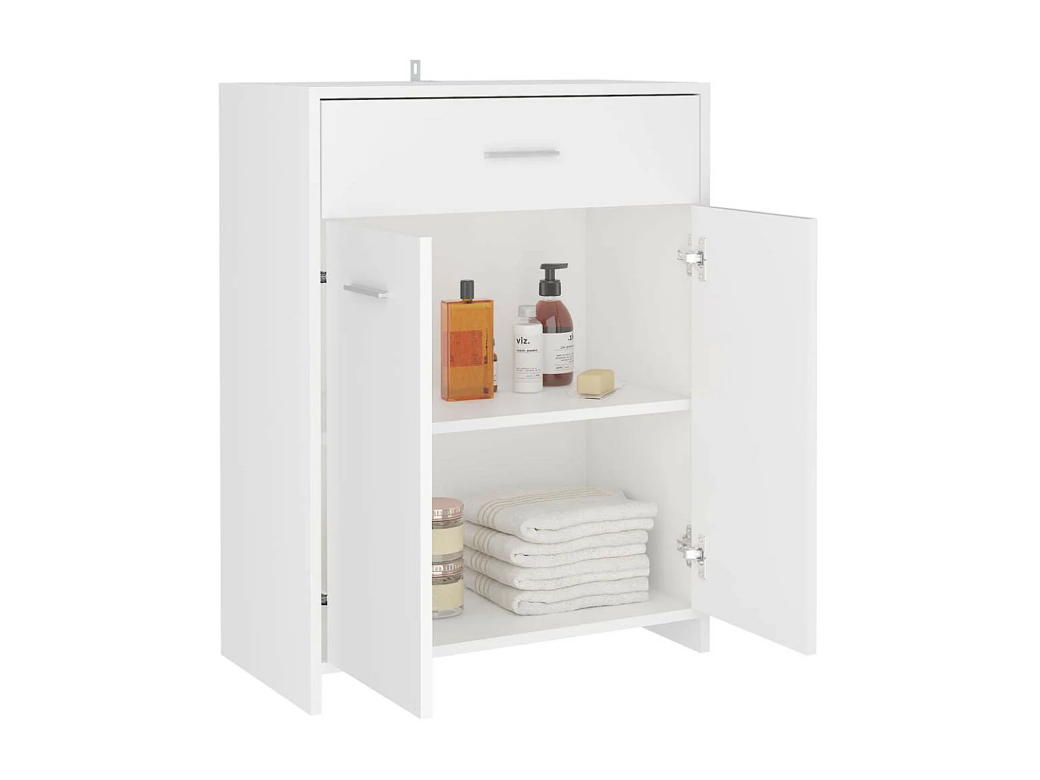 Meuble de rangement Blanc 60x33x80