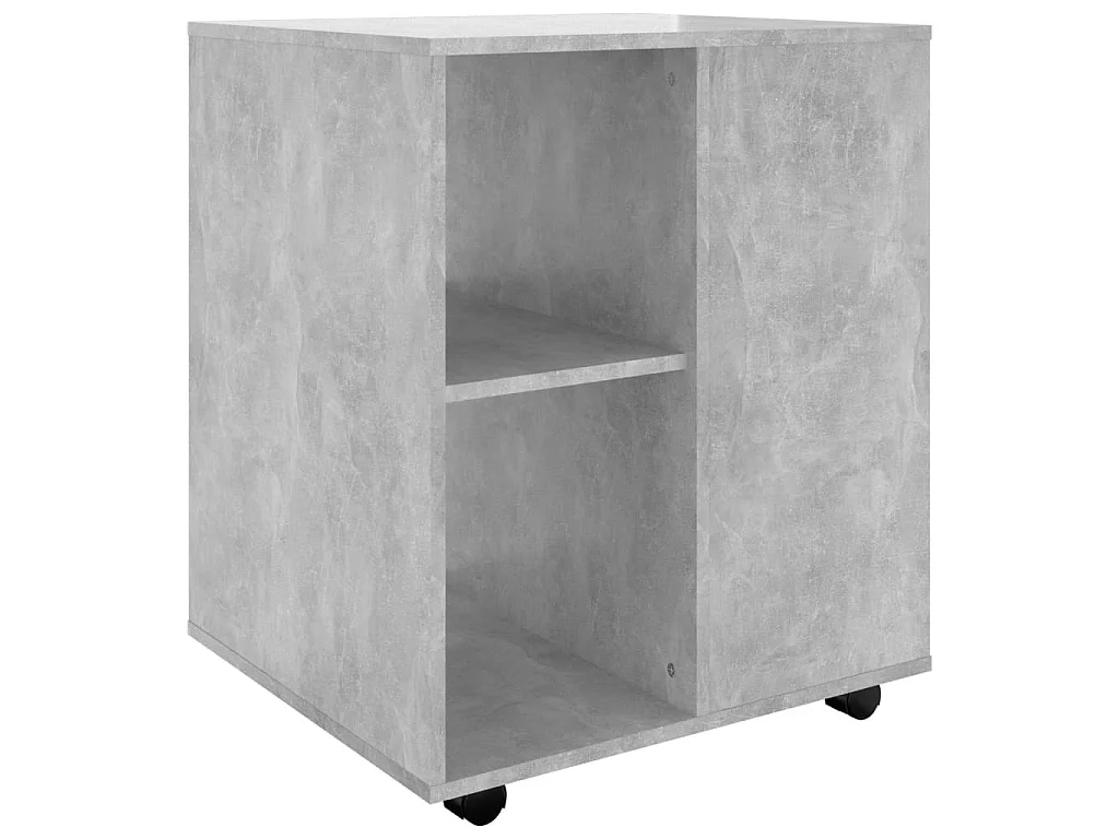 Armoire à roulettes Gris béton 60x53x72