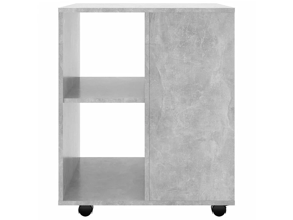 Armoire à roulettes Gris béton 60x53x72