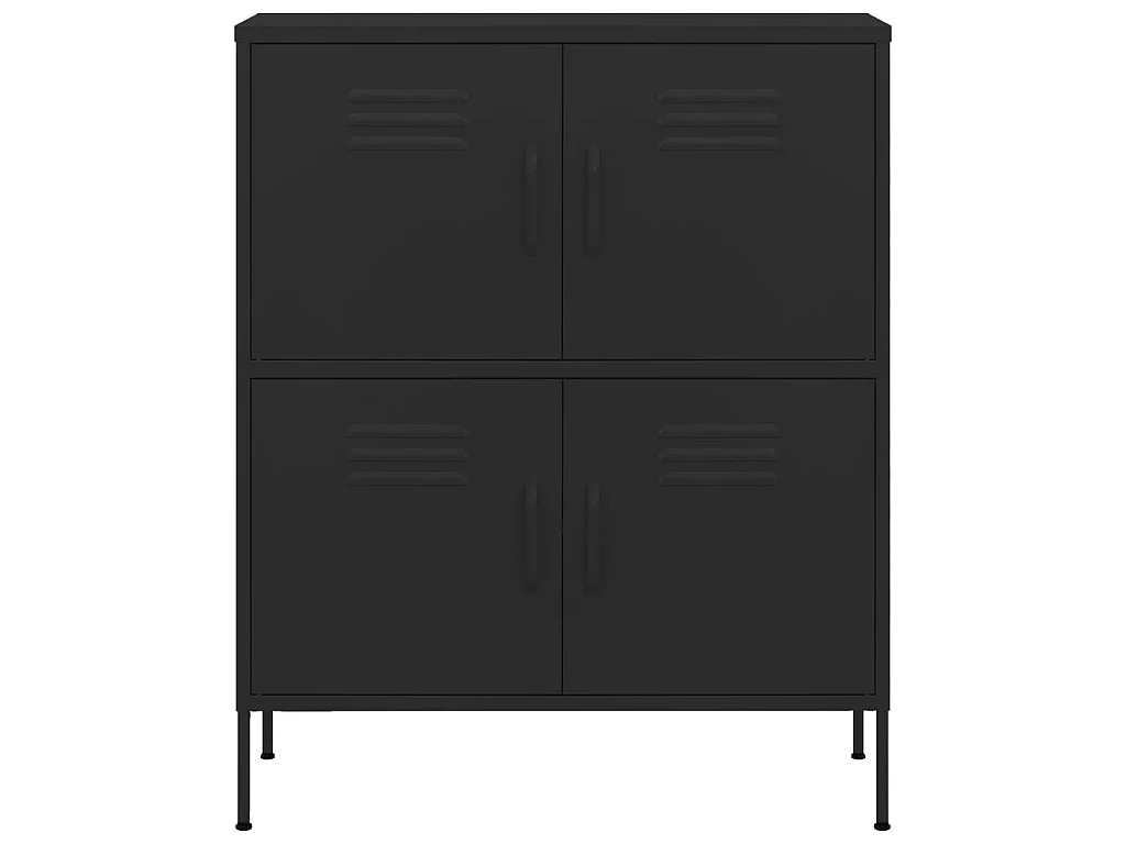 Armoire de rangement Noir 80x35x101,5 Acier