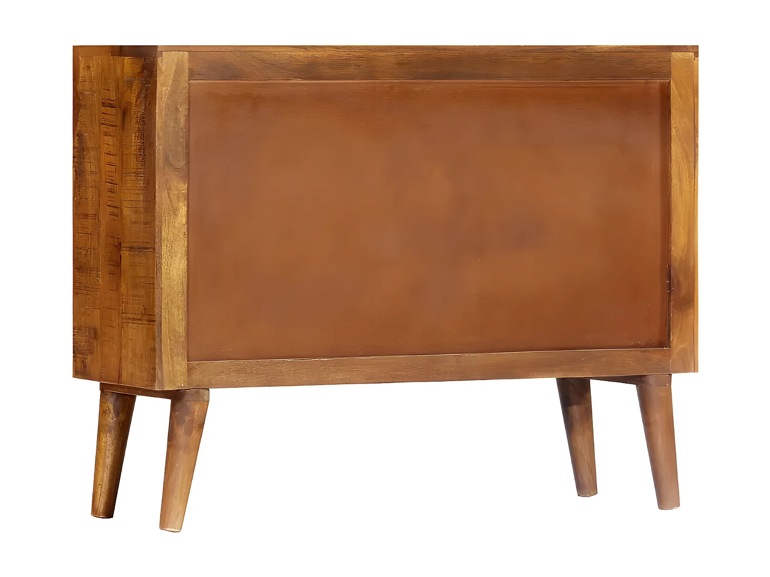 Commode 6 tiroirs manguier massif foncé Roman