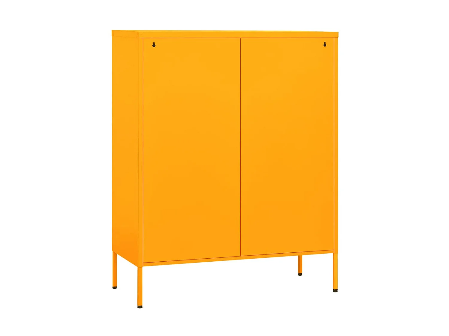 Armoire de rangement Jaune moutarde 80x35x101,5 Acier 3
