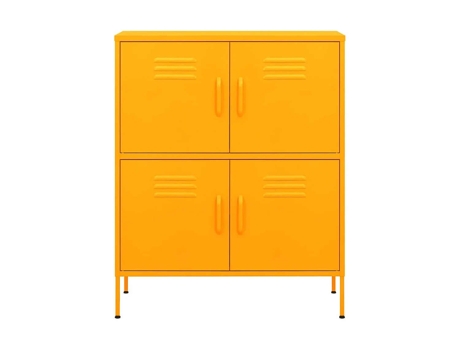 Armoire de rangement Jaune moutarde 80x35x101,5 Acier 3