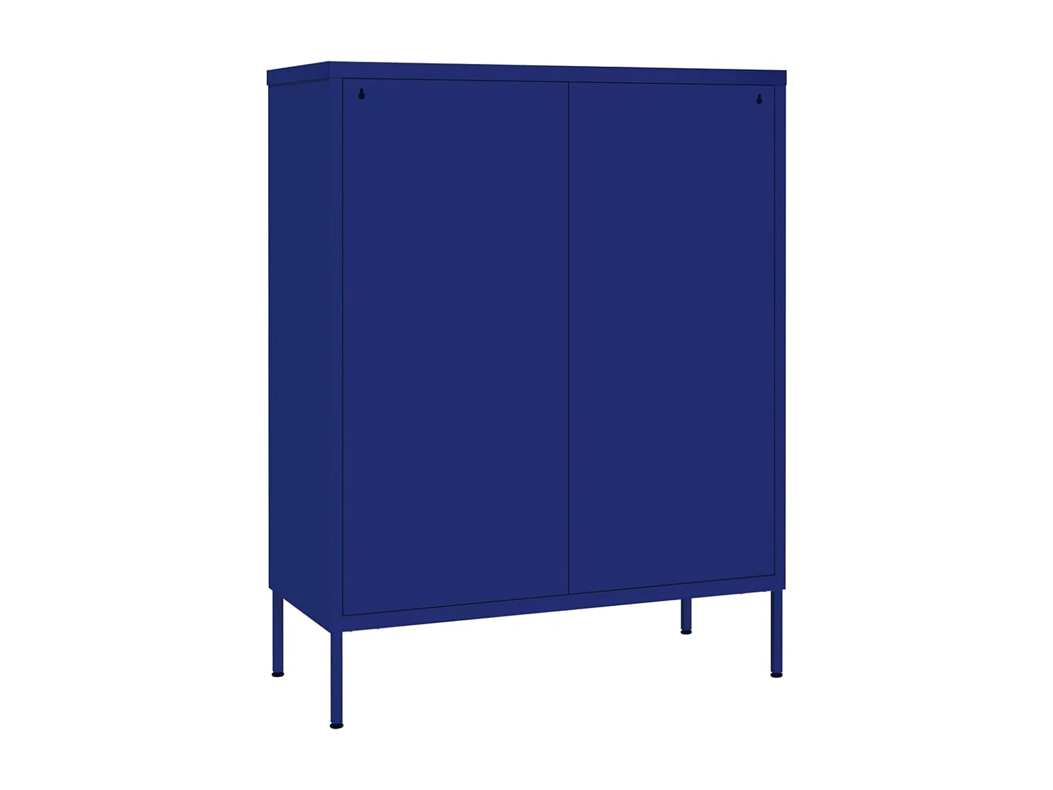 Armoire à tiroirs Bleu marine 80x35x101,5 Acier