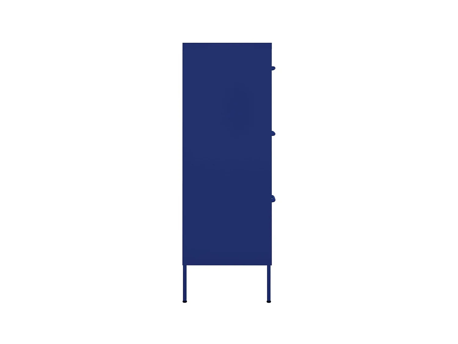 Armoire à tiroirs Bleu marine 80x35x101,5 Acier