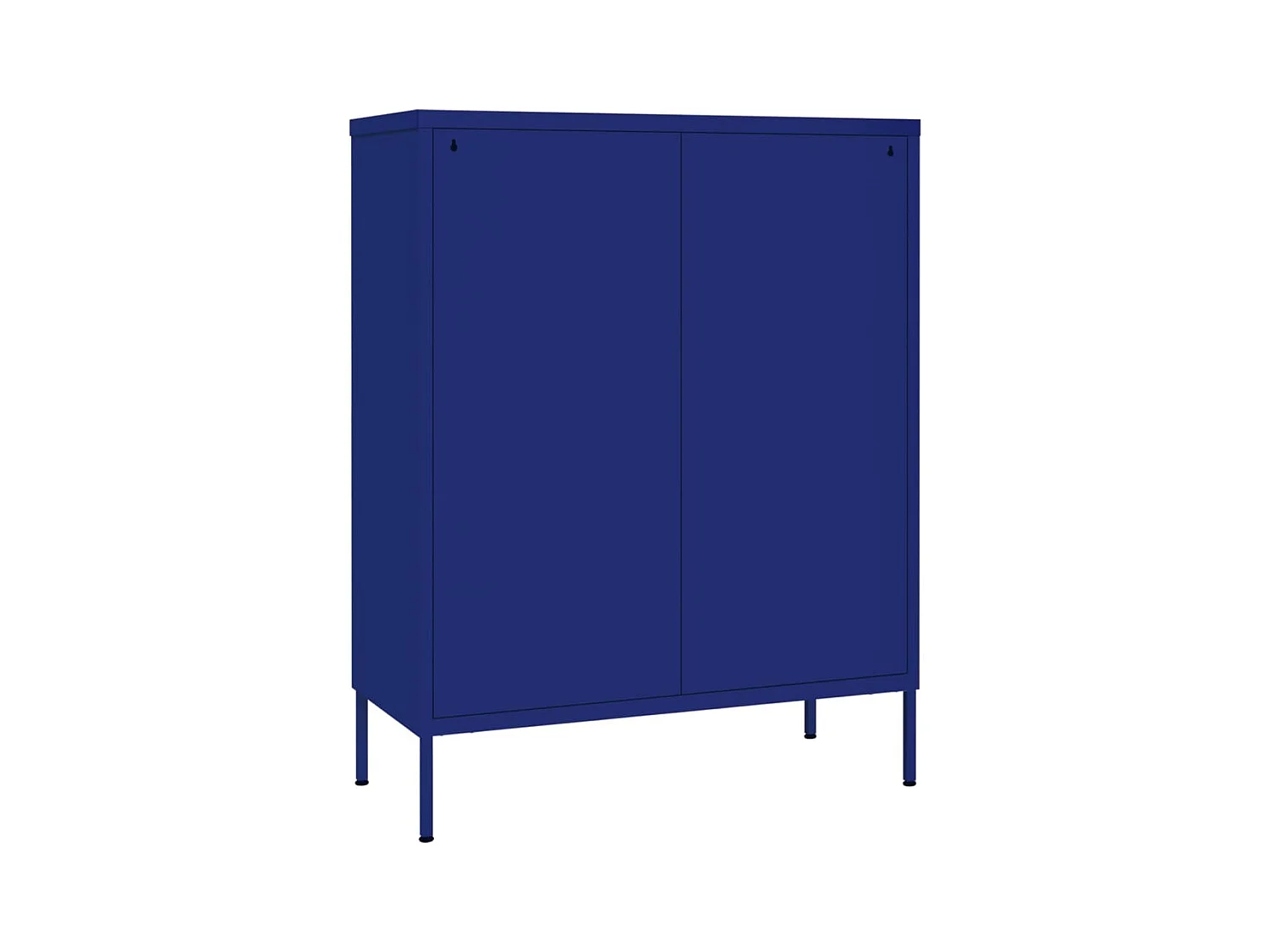 Armoire à tiroirs Bleu marine 80x35x101,5 Acier