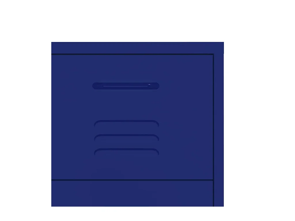 Armoire à tiroirs Bleu marine 80x35x101,5 Acier