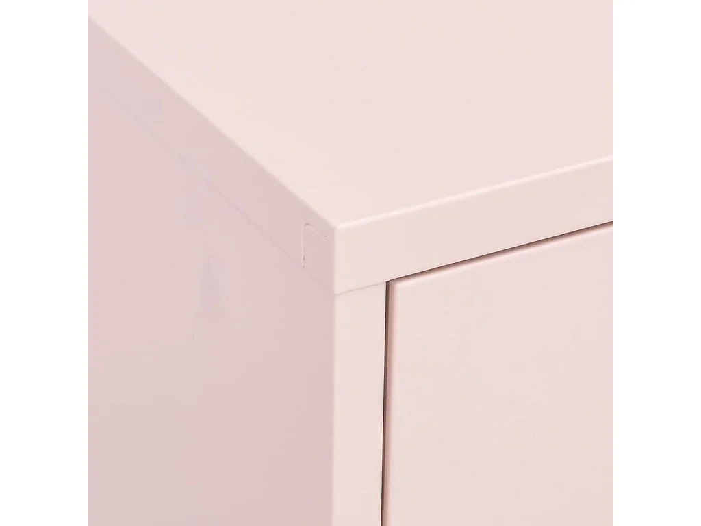 Armoire de rangement Rose 80x35x101,5 Acier 3