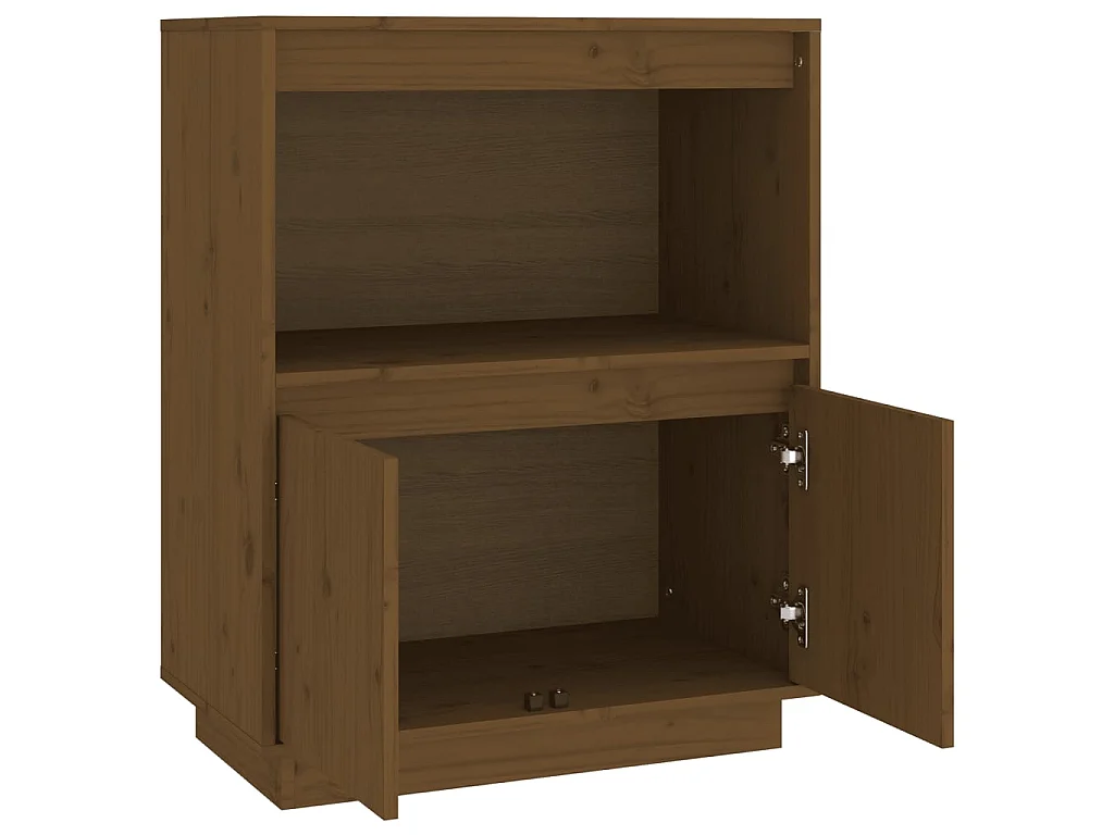 Buffet Marron miel 60x34x75 Bois massif de pin